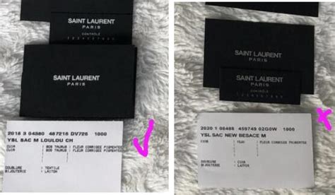 ysl sells fake|ysl authenticity card.